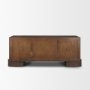 71111 - Jonan Dark Brown Wood w/ Dark Aged Brass 2 Door 3 Drawer Sideboard