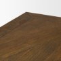 50449-AB - Maxton II 79x39 Rectangular Brown Solid Wood Top Dark Gunmetal Base Dining Table