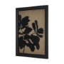 15663 - Ficus Silhouette II by Mercana Studio a Hand Embellished Framed Art Print Matted under Glass