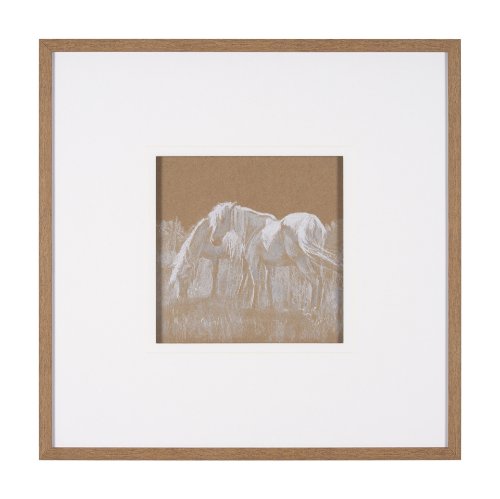 15667 - Duo I Horses by Mercana Studio a Framed Art Print Matted under Glass