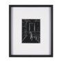 15674 - Interior Sketch II by Mercana Studio a Hand Embellished Framed Art Print Matted under Glass