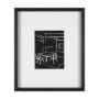 15675 - Interior Sketch III by Mercana Studio a Hand Embellished Framed Art Print Matted under Glass