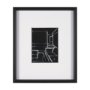 15676 - Interior Sketch IV by Mercana Studio a Hand Embellished Framed Art Print Matted under Glass