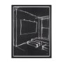 15677 - Interior Sketch V by Mercana Studio a Hand Embellished Framed Art Print