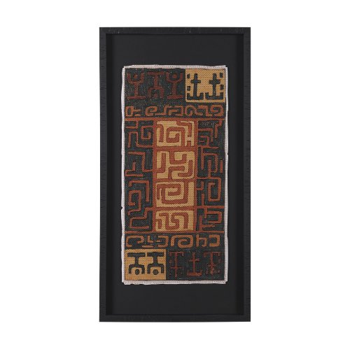 15690 - Mud Cloth Tapestry II by Mercana Studio a Hand Embellished Framed Art Print Matted under Glass