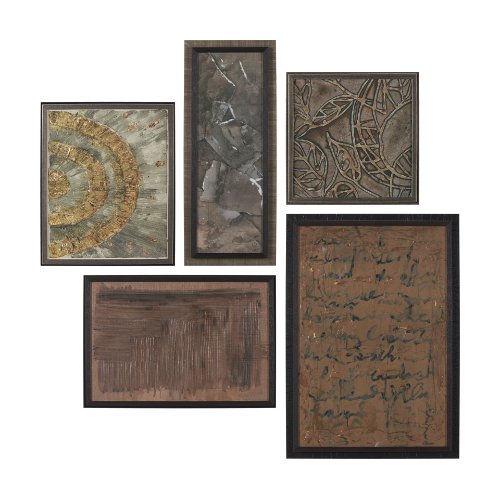 15691 - Ing (Set of 5) by Mercana Studio a Hand Embellished Framed Art Print
