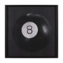 15714 - Billiard V 8 Ball by Chris Dunker a Hand Embellished Framed Art Decograph Print