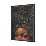 102654-FS - Mud Cloth Head Scarf II by Mercana Studio a Hand Embellished Textured Framed Canvas