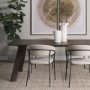 71041-AB - Welborn 84" Dark Brown Wood Rectangular Dining Table