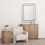 70905 - Tiva Rectangular Dual Brushed Gold Metal Framed Mirror
