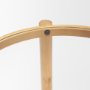 71044 - Weslyn Solid Light Brown Wood and Glass Top w/ Cane Side Table