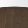 71104-AB - Jovani 48" Solid Dark Brown Mango Wood Round Dining Table