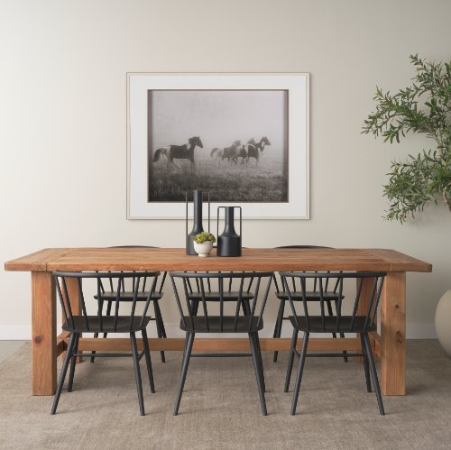 70885 - Stetson 94.5" Rectangular Natural Brown Wood Dining Table