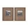 15634 - Marshland Shadows (Set of 2) by Mercana Studio a Hand Embellished Framed Art Print Matted under Glas