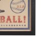15635 - Play Ball by The Vintage Collection a Hand Embellished Framed Art Print