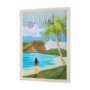 15645 - Hawaii Go USA (L) by Mercana Studio a Hand Embellished Decograph Framed Art Print