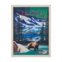 15647 - Alaska Go USA (L) by Mercana Studio a Hand Embellished Decograph Framed Art Print