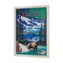 15647 - Alaska Go USA (L) by Mercana Studio a Hand Embellished Decograph Framed Art Print