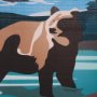 15647 - Alaska Go USA (L) by Mercana Studio a Hand Embellished Decograph Framed Art Print
