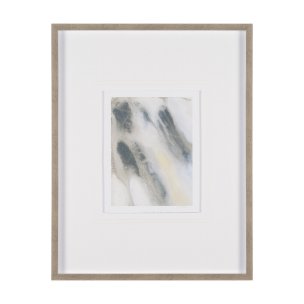 Retreating Tide I by Ira Havuka  a Hand Embellished Framed Art Print Matted under Glass