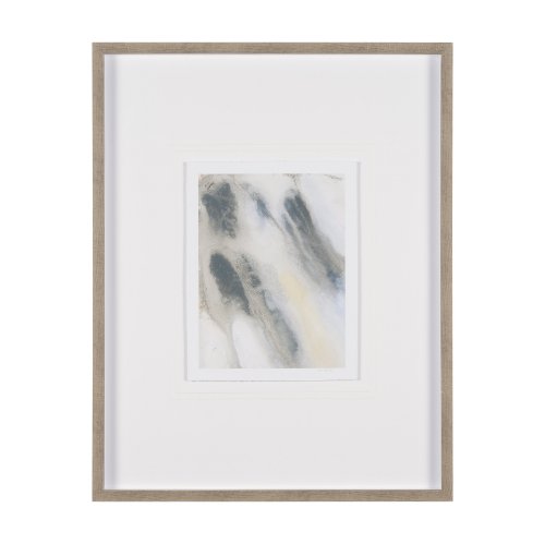 15703 - Retreating Tide I by Ira Havuka  a Hand Embellished Framed Art Print Matted under Glass