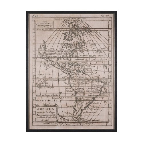 15708 - Vintage America by Wild Apple Portfolio a Hand Embellished Framed Art Print