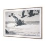 15713 - Pelican Beach by Nathan Larson a Hand Embellished Framed Photo Art Print Matted under Glass