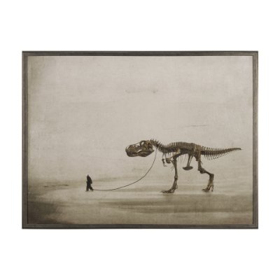 15715 - The Walk by Jeffrey Hummel a Hand Embellished Framed Art Print