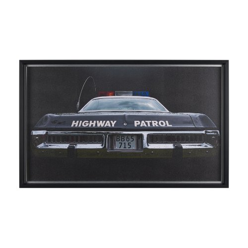 15717 - Highway Patrol II by Roland Weber a Hand Embellished Framed Photo Art Print