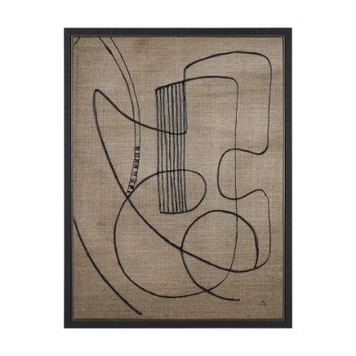 102656-FS - Guitar Music by Mercana Studio a Hand Embellished Textured Canvas
