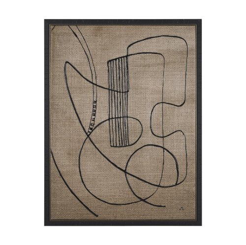 102656-FS - Guitar Music by Mercana Studio a Hand Embellished Textured Canvas