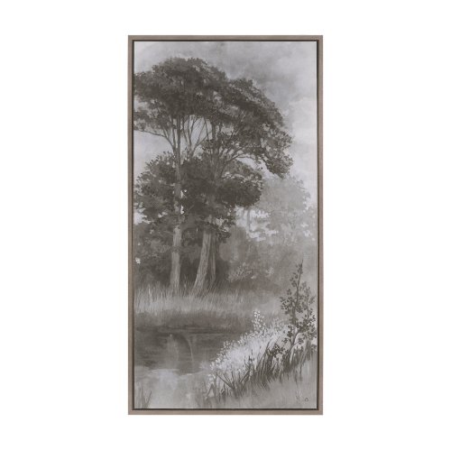 102664-FL - Forest Morning I by Mercana Studio a Hand Embellished Textured Framed Canvas