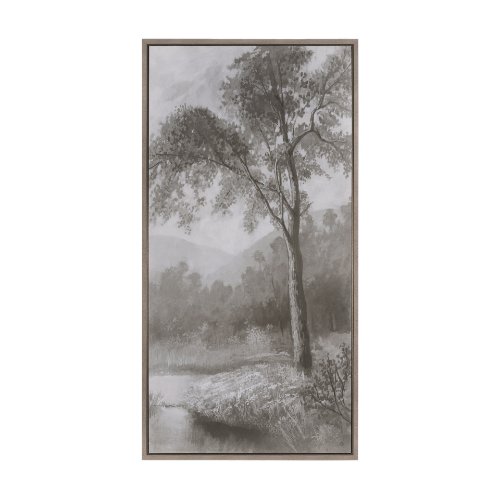 102665-FL - Forest Morning II by Mercana Studio a Hand Embellished Textured Framed Canvas