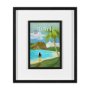 15639 - Hawaii Go USA (M) by Mercana Studio a Framed Art Print Matted under Glass