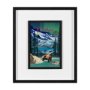 15641 - Alaska Go USA (M) by Mercana Studio a Framed Art Print Matted under Glass