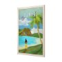 15648 - Hawaii Go USA (XL) by Mercana Studio a Hand Embellished Decograph Framed Art Print under Glass