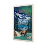 15650 - Alaska Go USA (XL) by Mercana Studio a Hand Embellished Decograph Framed Art Print under Glass
