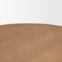 71106-AB - Jovani 60" Solid Light Brown Mango Wood Round Dining Table