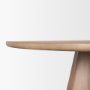 71106-AB - Jovani 60" Solid Light Brown Mango Wood Round Dining Table
