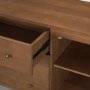 71113 - Jonan Medium Brown Wood w/ Dark Aged Brass 2 Door 3 Drawer Sideboard