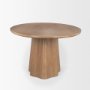 71108-AB - Jovani 94" Solid Light Brown Mango Wood Oval Dining Table