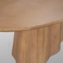 71108-AB - Jovani 94" Solid Light Brown Mango Wood Oval Dining Table