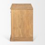 71121 - Baron Light Brown Solid Wood w/ Gunmetal Knobs 2-Door Accent Cabinet