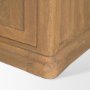71121 - Baron Light Brown Solid Wood w/ Gunmetal Knobs 2-Door Accent Cabinet
