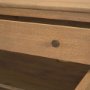 71121 - Baron Light Brown Solid Wood w/ Gunmetal Knobs 2-Door Accent Cabinet