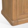 71115-AB - Baron 4-Door Light Brown Wood w/ Gunmetal Open Shelving Unit