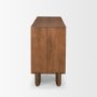 71113 - Jonan Medium Brown Wood w/ Dark Aged Brass 2 Door 3 Drawer Sideboard