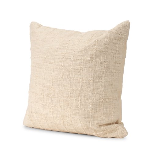 71084 - Jacory 22x22 Cream Checker Textured Decorative Square Pillow Cover