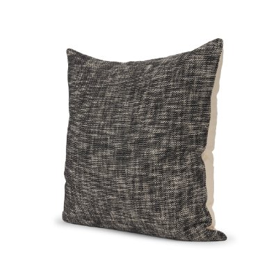 71090 - Jalia Cream and Black Cotton Decorative Square Pillow Cover