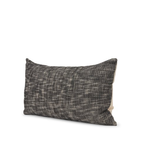 71091 - Jalia 14x26 Cream/Black Cotton Decorative Lumbar Pillow Cover